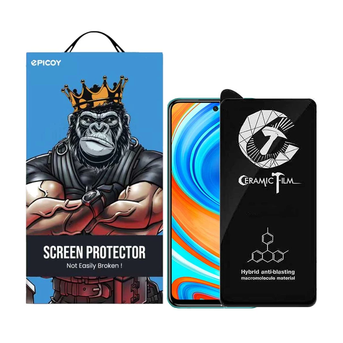 گلس گوشی شیائومی Redmi Note 9 Pro اپیکوی سرامیکی مدل CR-7 گلس گوشی شیائومی Redmi Note 9 Pro اپیکوی سرامیکی مدل CR-7