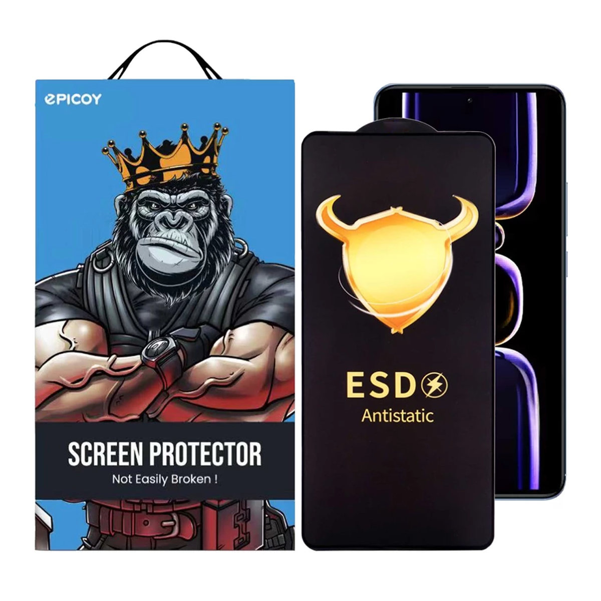 گلس گوشی شیائومی Redmi K60 Pro - K60E اپیکوی مدل Golden ESD گلس گوشی شیائومی Redmi K60 Pro - K60E اپیکوی مدل Golden ESD