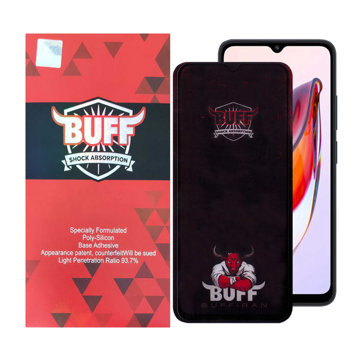 گلس گوشی شیائومی Redmi 12C - 10C - 10 Power بوف مدل Muscle-Bull گلس گوشی شیائومی Redmi 12C - 10C - 10 Power بوف مدل Muscle-Bull