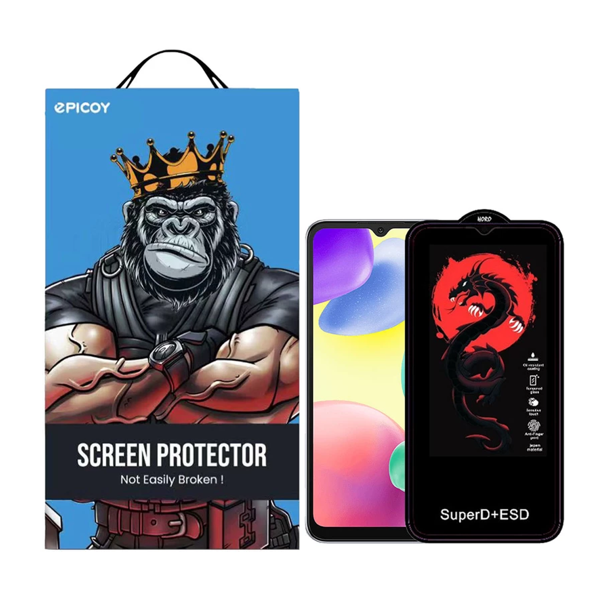 گلس گوشی شیائومی Redmi 10A - 9T - 9 Prime اپیکوی مدل Dragon ESD گلس گوشی شیائومی Redmi 10A - 9T - 9 Prime اپیکوی مدل Dragon ESD