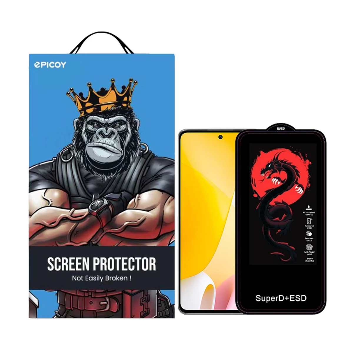 گلس گوشی شیائومی Mi 11 Lite 5G - 12 Lite اپیکوی مدل Dragon ESD گلس گوشی شیائومی Mi 11 Lite 5G - 12 Lite اپیکوی مدل Dragon ESD