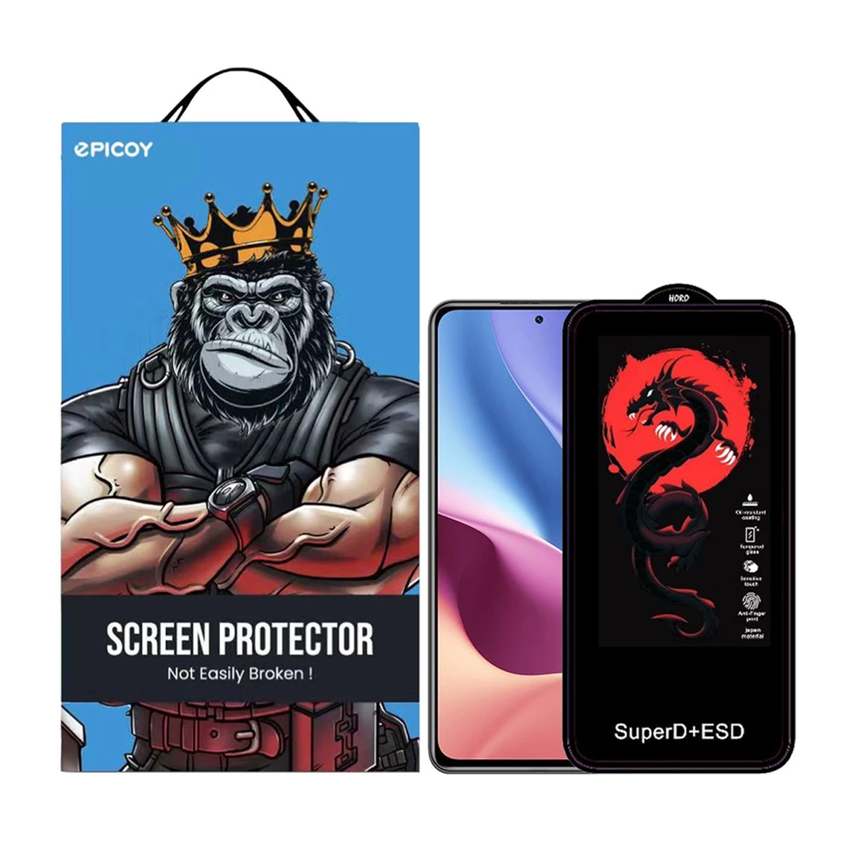 گلس گوشی شیائومی Redmi K40 - K40 Pro - K40S اپیکوی مدل Dragon ESD گلس گوشی شیائومی Redmi K40 - K40 Pro - K40S اپیکوی مدل Dragon ESD