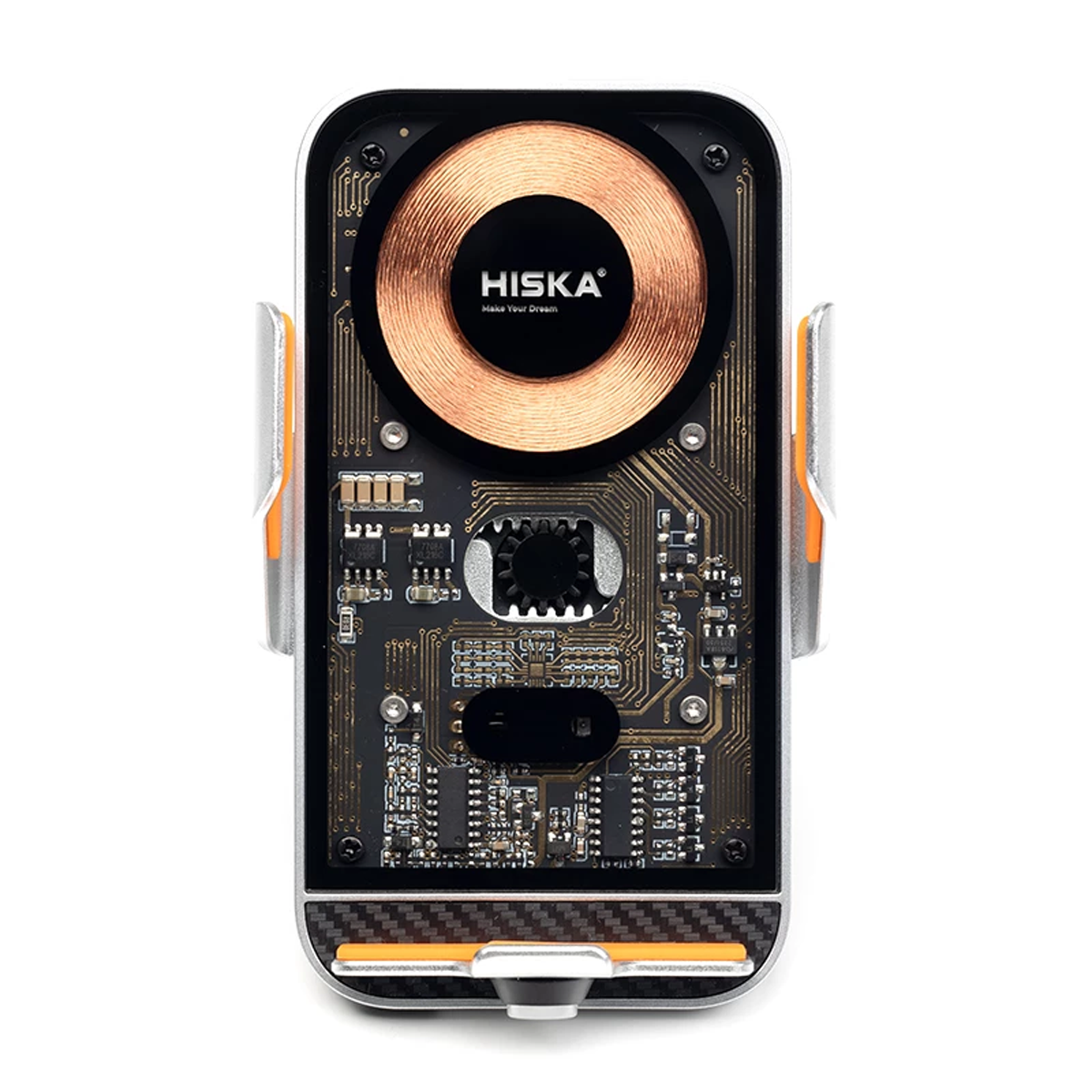 پایه نگهدارنده و شارژر بی سیم موبایل هیسکا مدل HK-2351W پایه نگهدارنده و شارژر بی سیم موبایل هیسکا مدل HK-2351W