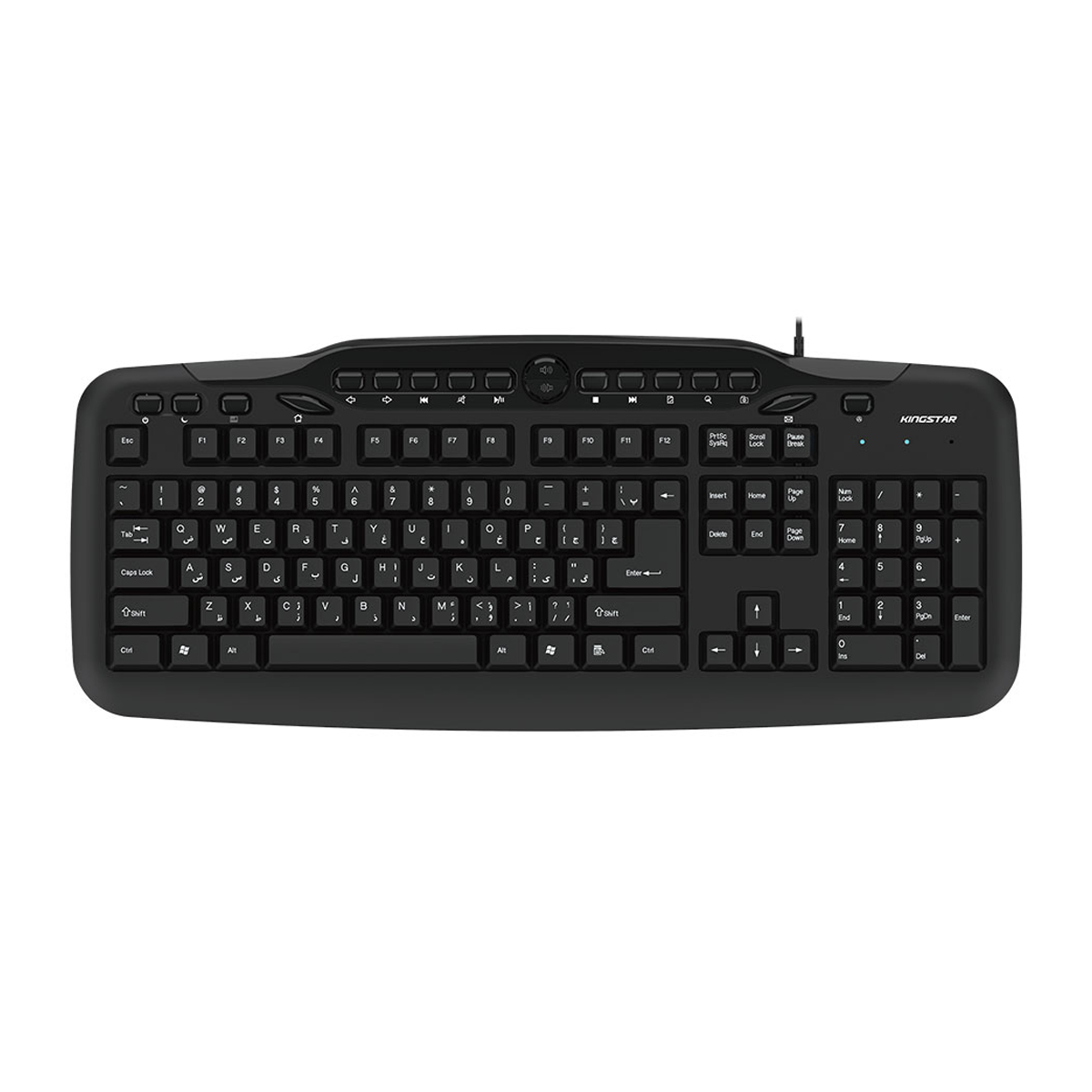 کیبورد با سیم کینگ استار مدل KB76 کیبورد با سیم کینگ استار مدل KB76