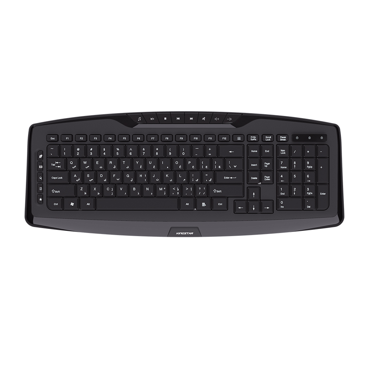 کیبورد بی سیم کینگ استار مدل KB83W کیبورد بی سیم کینگ استار مدل KB83W