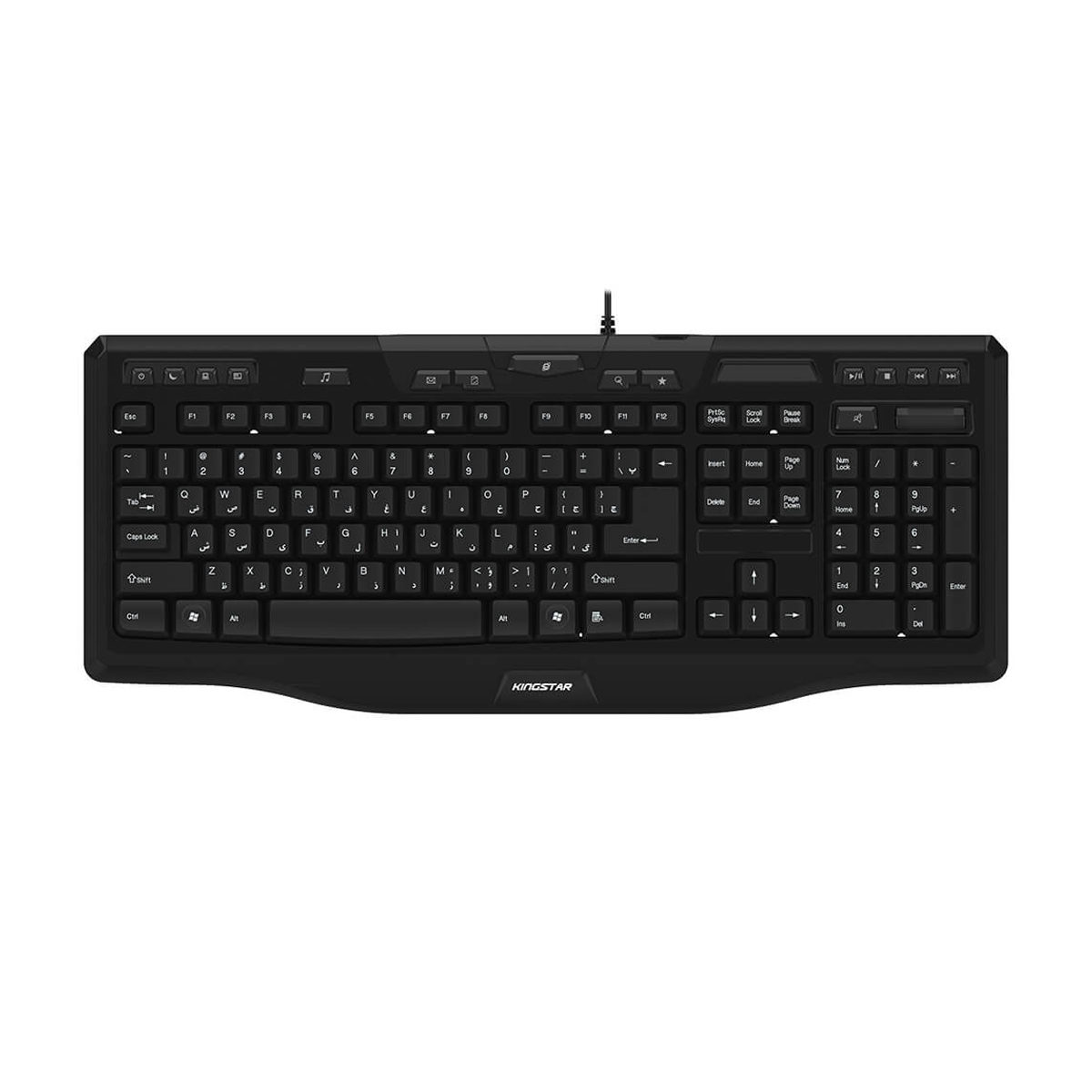 کیبورد بی سیم کینگ استار مدل KB86 کیبورد بی سیم کینگ استار مدل KB86