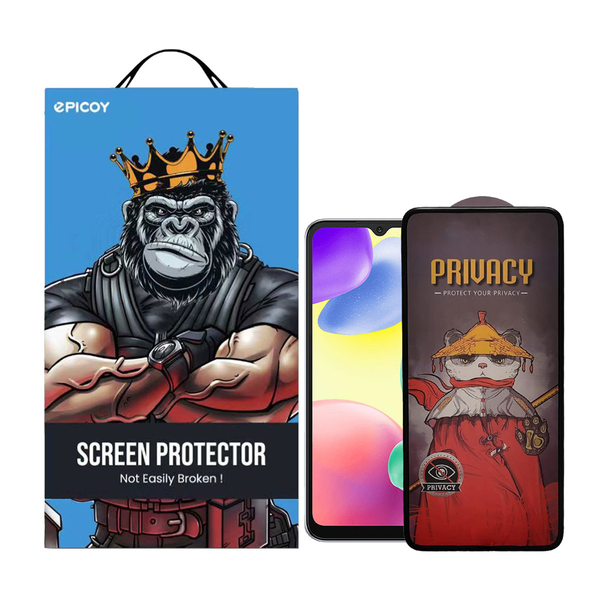 گلس حریم شخصی گوشی شیائومی Redmi 10A - Poco C31 - Redmi 9T اپیکوی مدل Privacy Airbag گلس حریم شخصی گوشی شیائومی Redmi 10A - Poco C31 - Redmi 9T اپیکوی مدل Privacy Airbag
