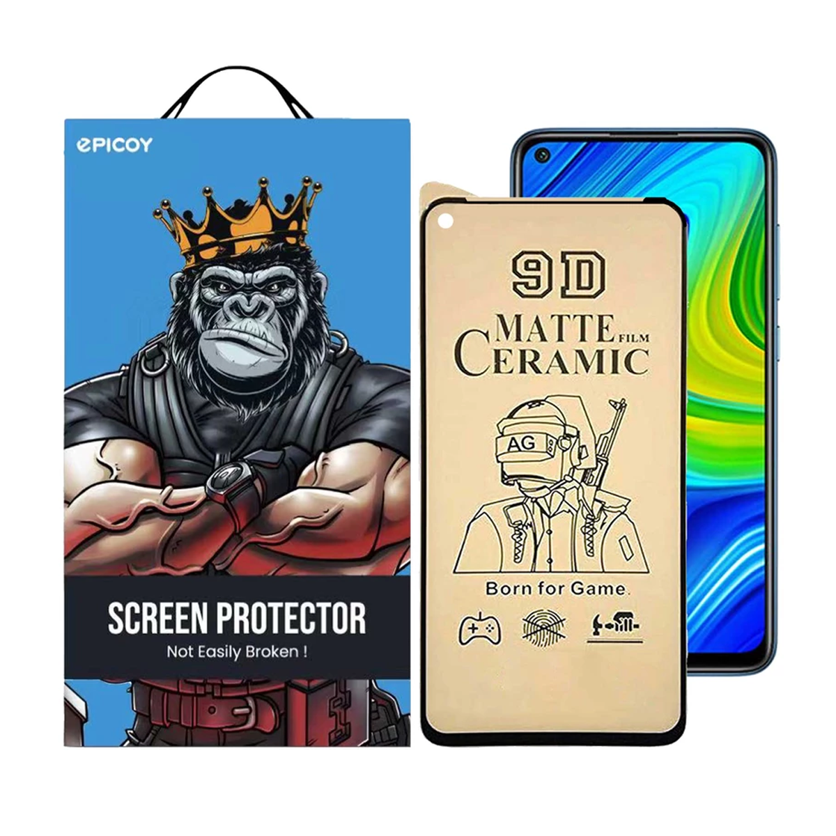 محافظ صفحه نمایش سرامیکی مات گوشی شیائومی Redmi Note 9 5G اپیکوی مدل BodyGuard محافظ صفحه نمایش سرامیکی مات گوشی شیائومی Redmi Note 9 5G اپیکوی مدل BodyGuard