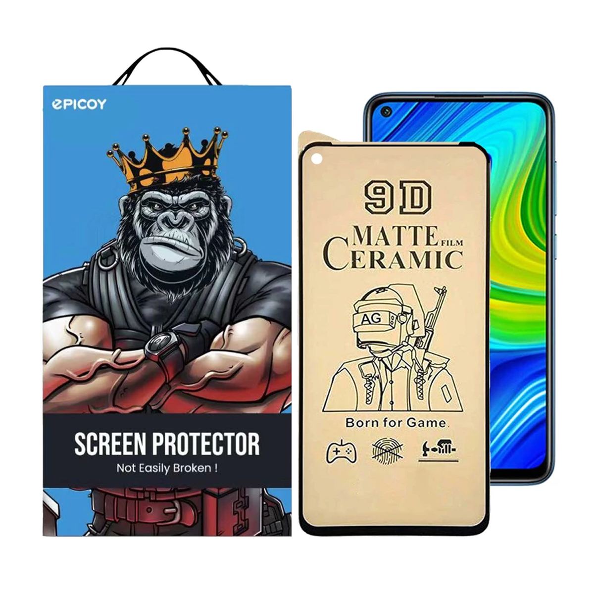 محافظ صفحه نمایش سرامیکی مات گوشی شیائومی Redmi Note 9 5G اپیکوی مدل BodyGuard محافظ صفحه نمایش سرامیکی مات گوشی شیائومی Redmi Note 9 5G اپیکوی مدل BodyGuard