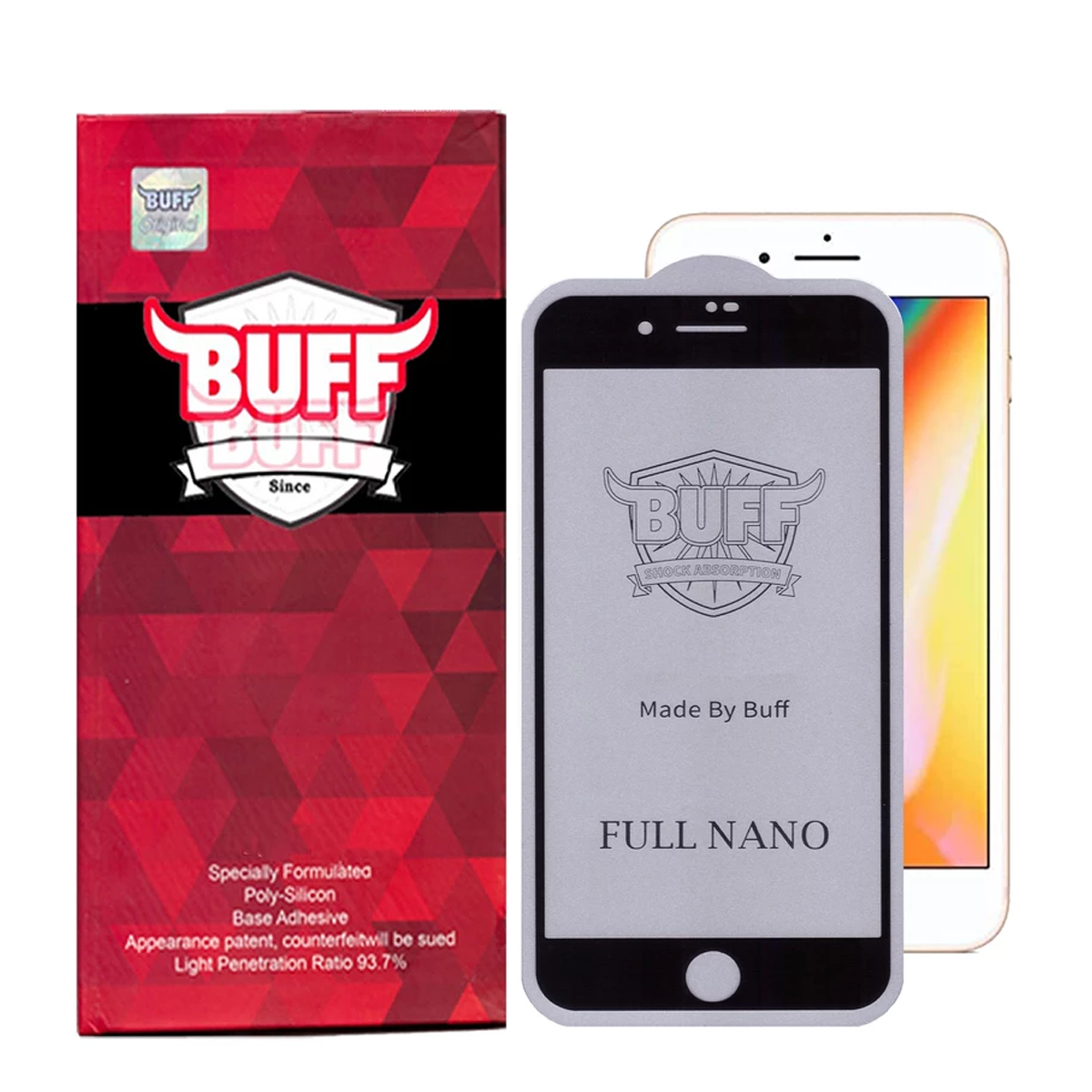 گلس گوشی اپل iPhone 8 Plus - 7 Plus بوف مدل Full Nano گلس گوشی اپل iPhone 8 Plus - 7 Plus بوف مدل Full Nano