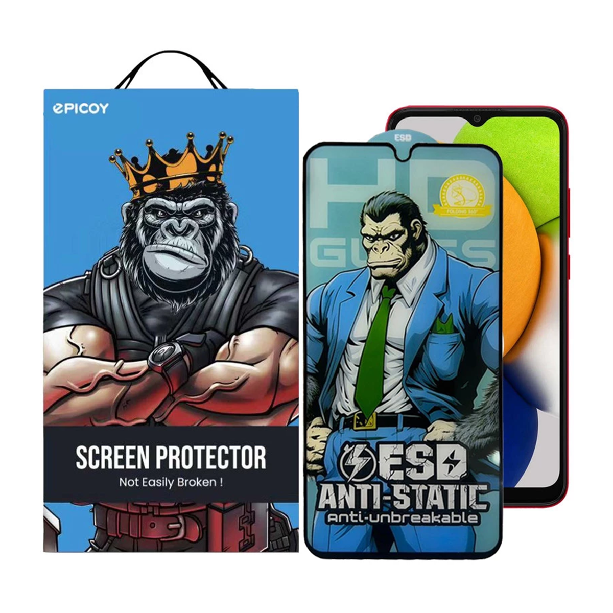 گلس گوشی سامسونگ Galaxy A03 - M33 5G - M13 اپیکوی مدل Gorilla ESD گلس گوشی سامسونگ Galaxy A03 - M33 5G - M13 اپیکوی مدل Gorilla ESD