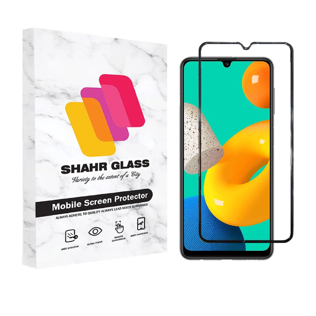 گلس گوشی سامسونگ Galaxy M32 4G شهر گلس مدل WEVA گلس گوشی سامسونگ Galaxy M32 4G شهر گلس مدل WEVA