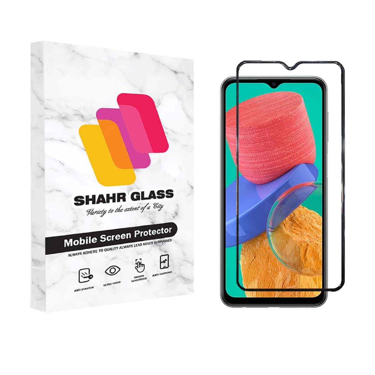 گلس گوشی سامسونگ Galaxy M33 شهر گلس مدل WEVA گلس گوشی سامسونگ Galaxy M33 شهر گلس مدل WEVA