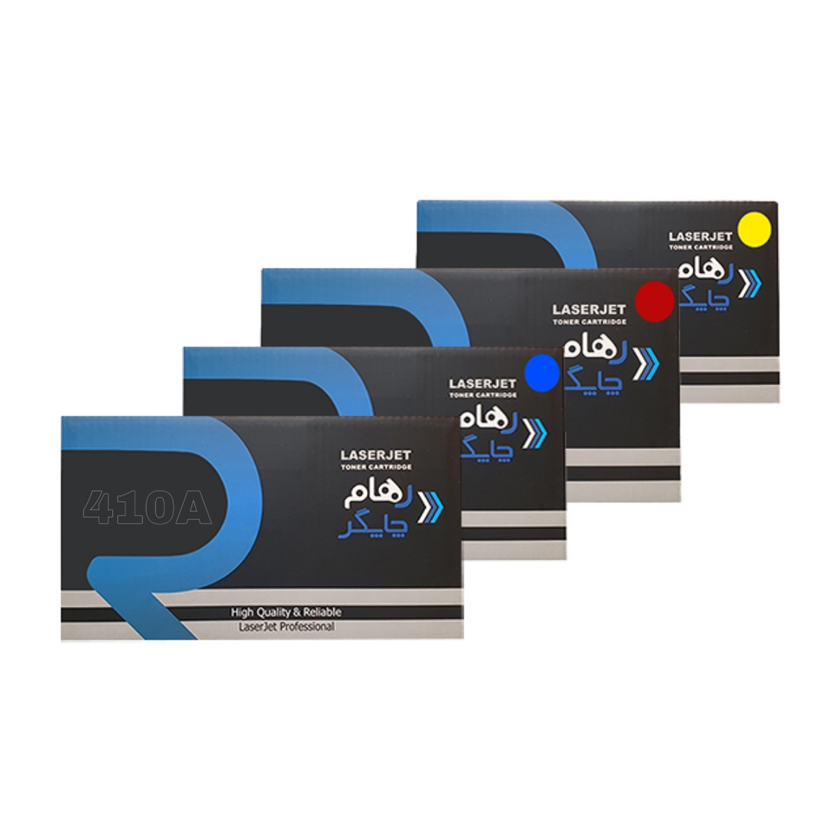 کارتریج رهام چاپگر طرح اچ پی 410A ست چهار رنگ کارتریج رهام چاپگر طرح اچ پی 410A ست چهار رنگ