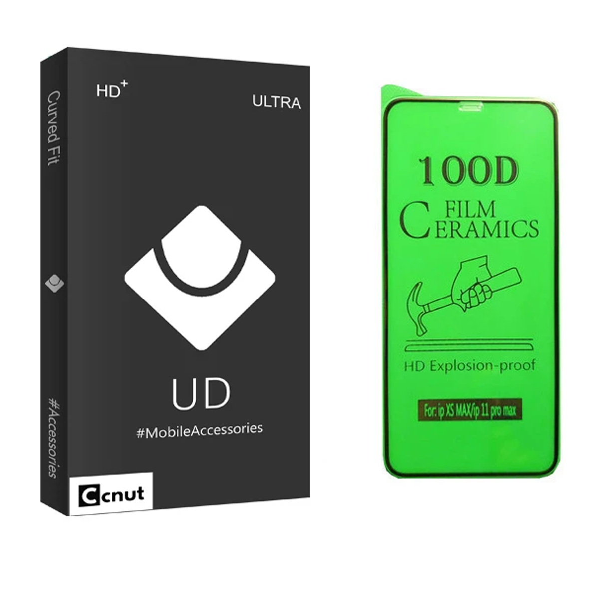 محافظ صفحه نمایش سرامیکی گوشی اپل iPhone XS Max کوکونات مدل UD Black محافظ صفحه نمایش سرامیکی گوشی اپل iPhone XS Max کوکونات مدل UD Black