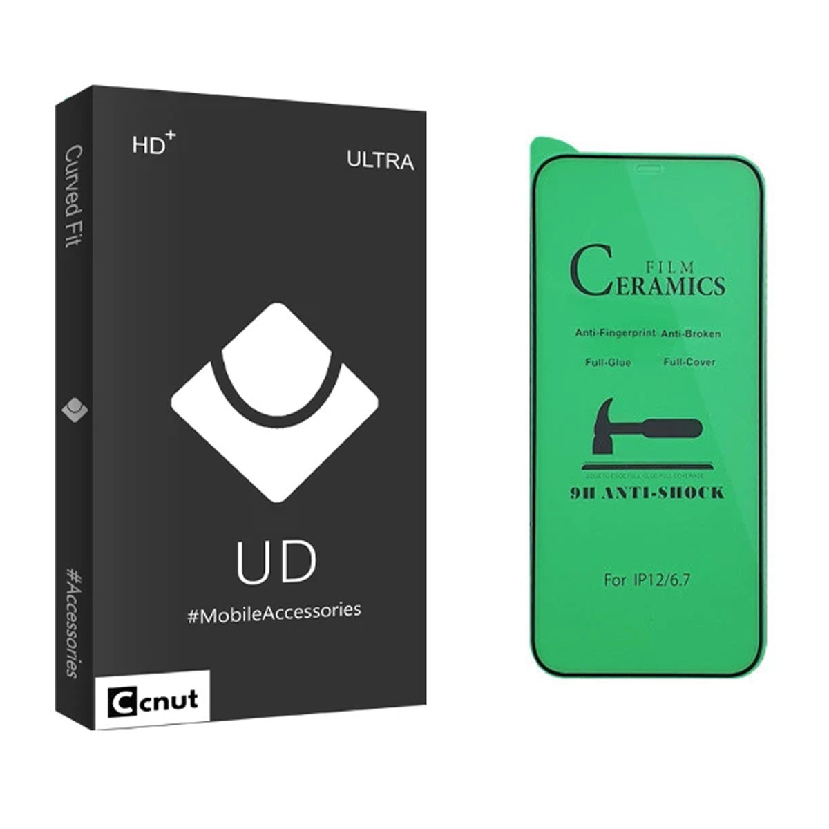 محافظ صفحه نمایش سرامیکی گوشی اپل iPhone 12 Pro Max کوکونات مدل UD Black محافظ صفحه نمایش سرامیکی گوشی اپل iPhone 12 Pro Max کوکونات مدل UD Black