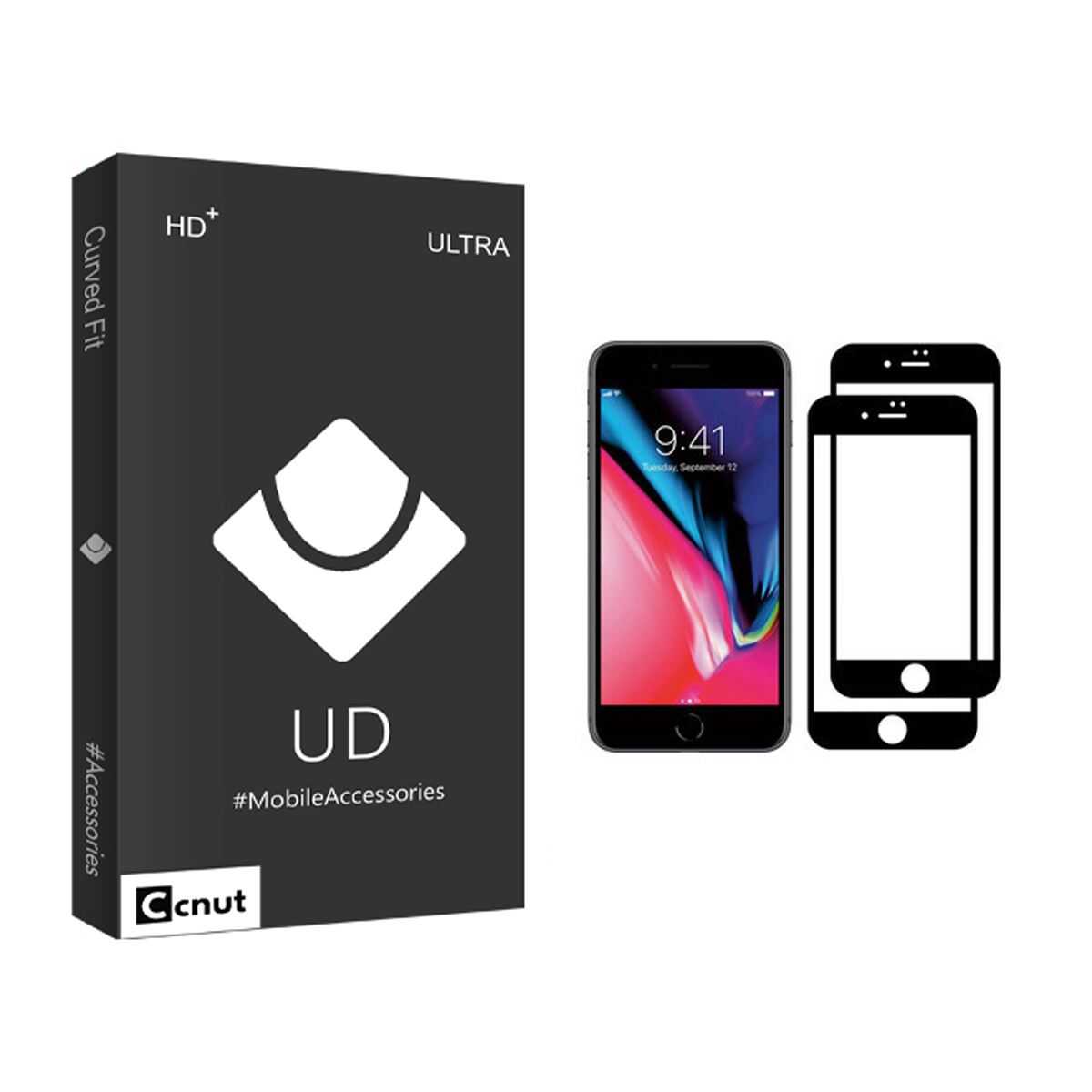 گلس گوشی اپل iPhone 7 کوکونات مدل UD Black بسته دو عددی گلس گوشی اپل iPhone 7 کوکونات مدل UD Black بسته دو عددی