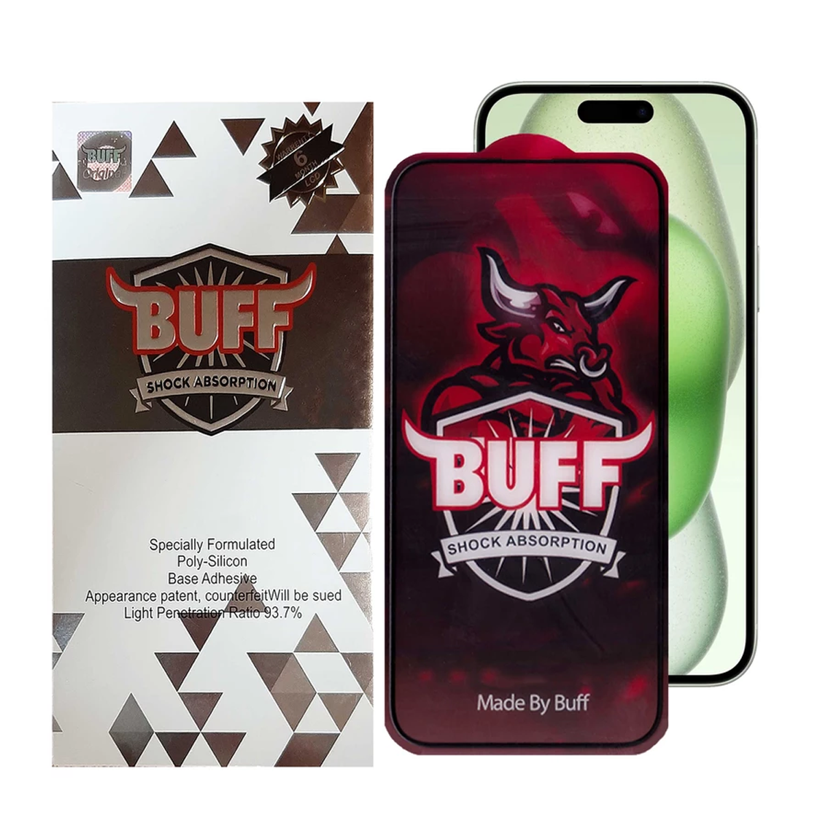 گلس گوشی اپل iPhone 15 Plus بوف مدل Crystal Pro-G گلس گوشی اپل iPhone 15 Plus بوف مدل Crystal Pro-G