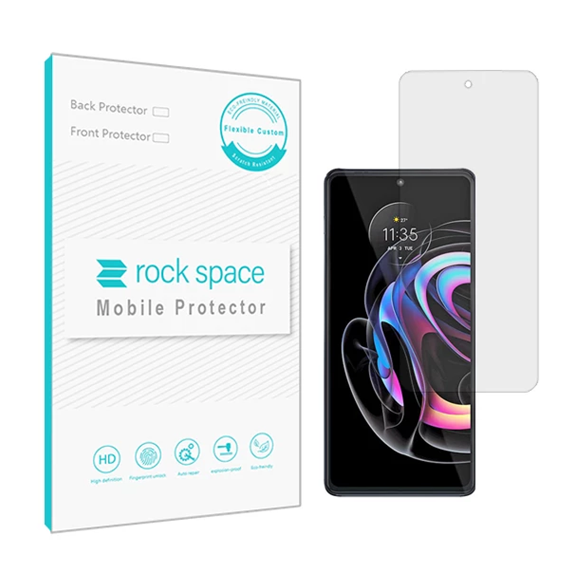 گلس گوشی موتورولا Edge 20 Pro راک اسپیس مدل Hydrogel HGL گلس گوشی موتورولا Edge 20 Pro راک اسپیس مدل Hydrogel HGL