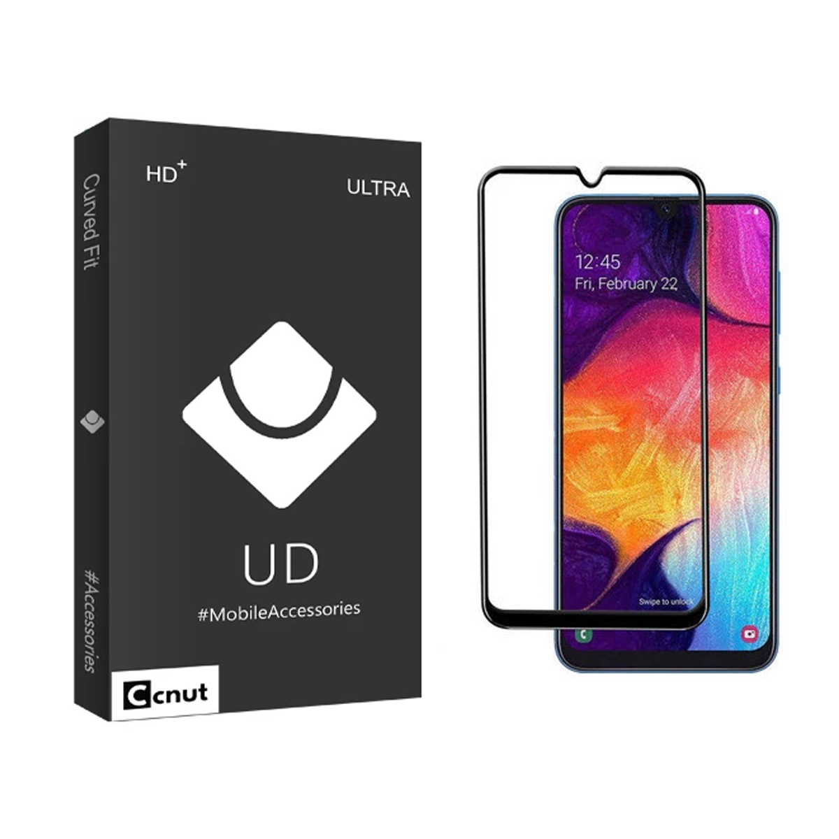 گلس گوشی سامسونگ Galaxy A30 - A50 - M30 کوکونات مدل UD Black گلس گوشی سامسونگ Galaxy A30 - A50 - M30 کوکونات مدل UD Black