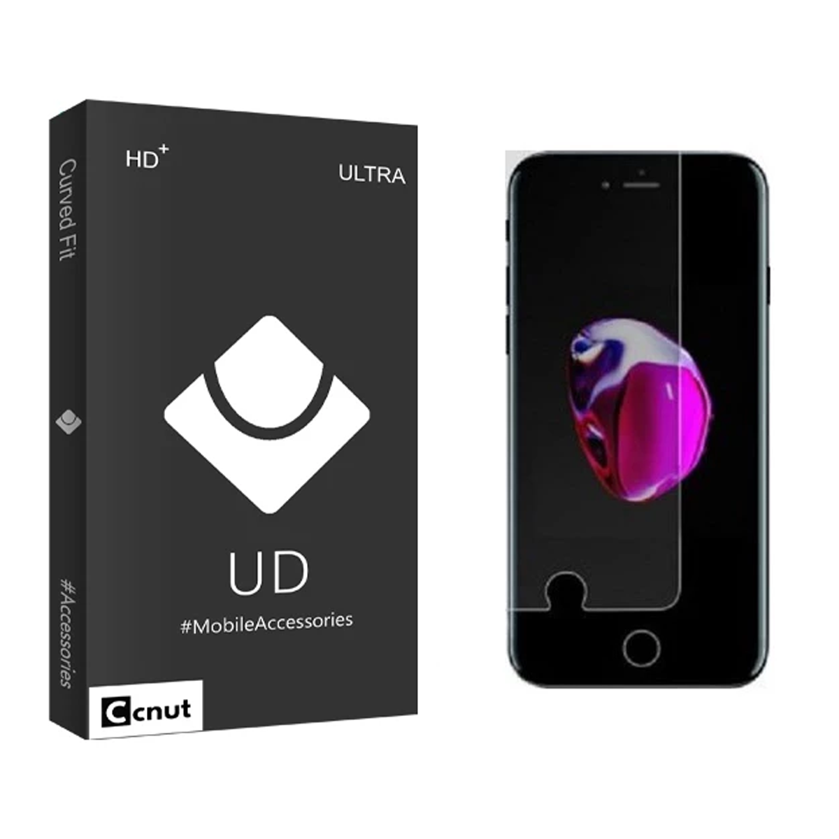 گلس گوشی اپل iPhone 7 کوکونات مدل UD Black گلس گوشی اپل iPhone 7 کوکونات مدل UD Black