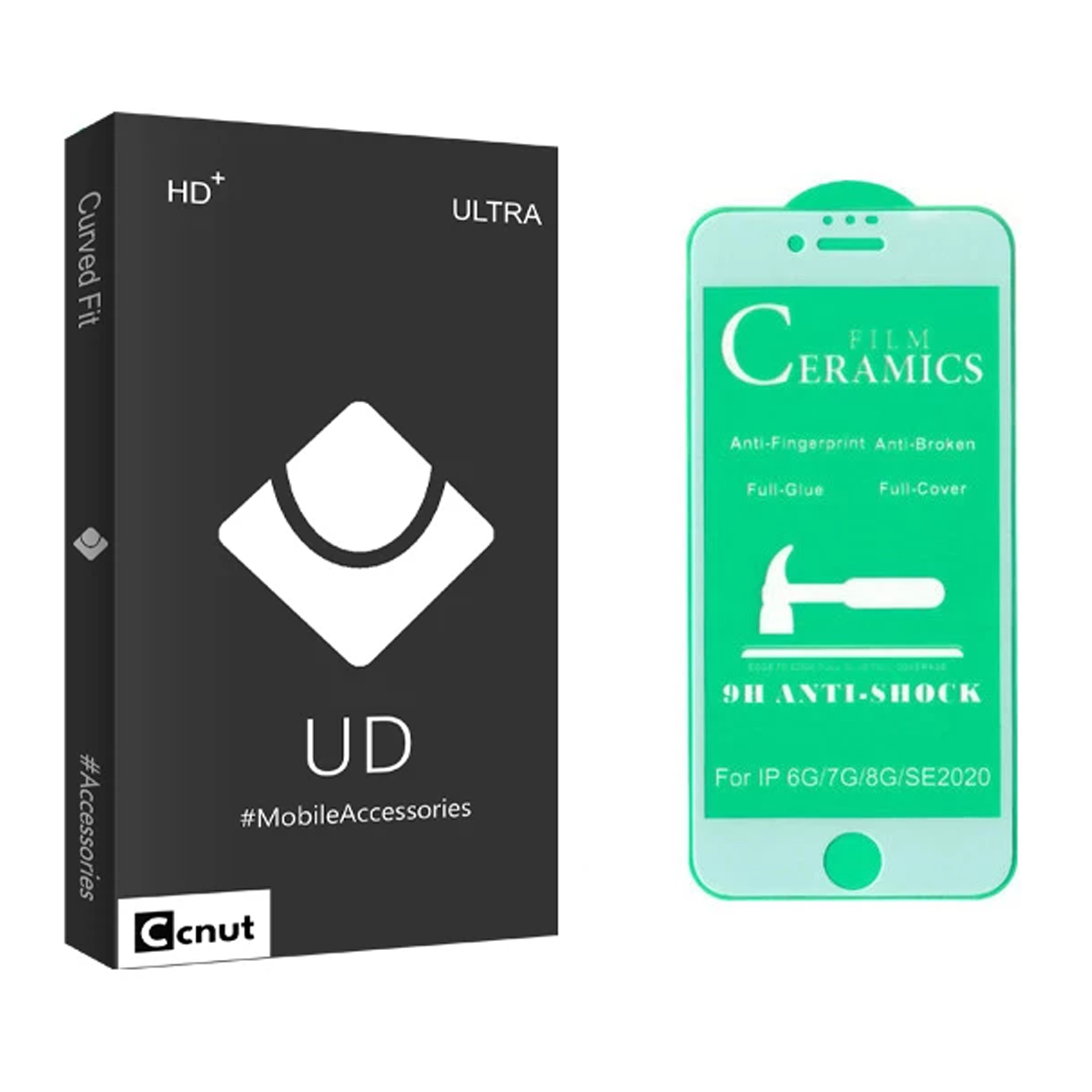 محافظ صفحه نمایش سرامیکی گوشی اپل iPhone SE 2020 - 8 - 7 کوکونات مدل UD Black محافظ صفحه نمایش سرامیکی گوشی اپل iPhone SE 2020 - 8 - 7 کوکونات مدل UD Black