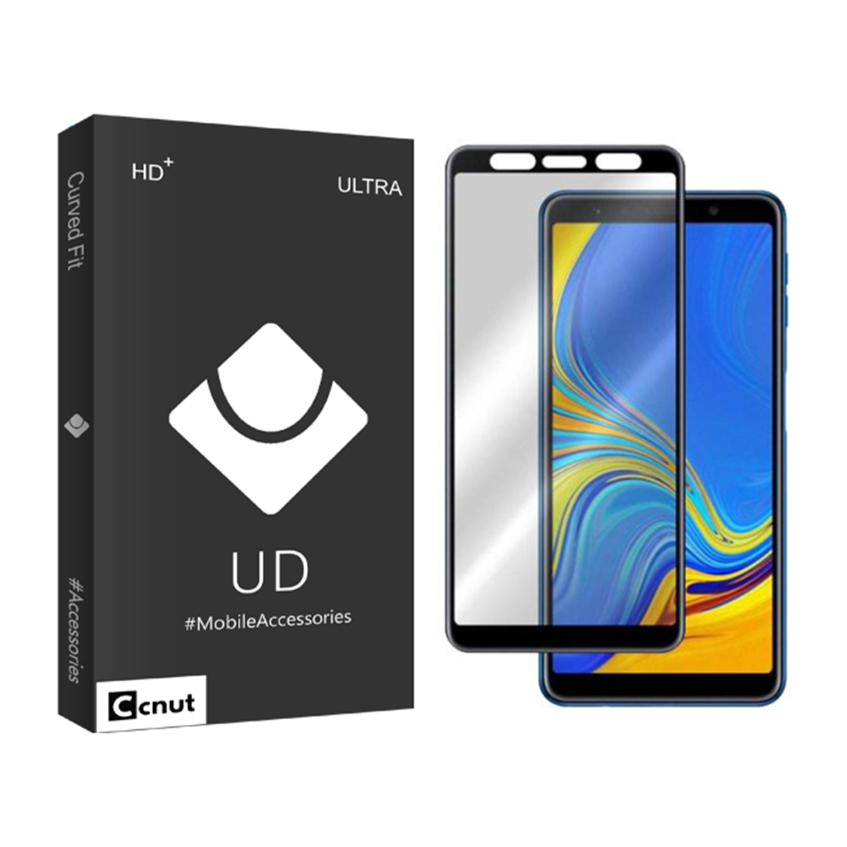 محافظ صفحه نمایش سرامیکی گوشی سامسونگ Galaxy A6 plus - A7 2018 کوکونات مدل UD Black محافظ صفحه نمایش سرامیکی گوشی سامسونگ Galaxy A6 plus - A7 2018 کوکونات مدل UD Black