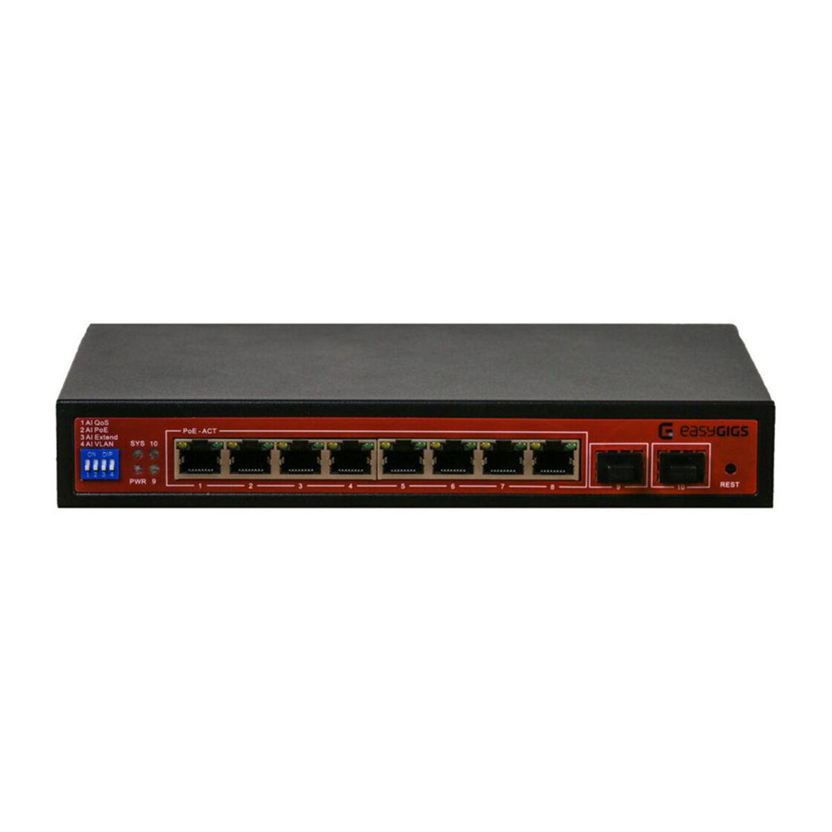 سوئیچ شبکه 8 پورت ایزیگیگز مدل SWU-2451-10GPS سوئیچ شبکه 8 پورت ایزیگیگز مدل SWU-2451-10GPS