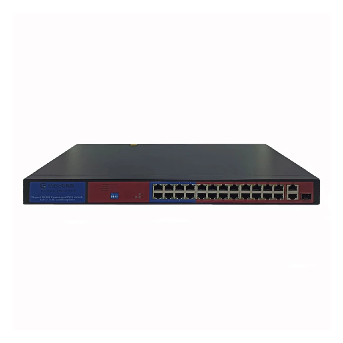 سوئیچ شبکه 24 پورت ایزیگیگز مدل EG-SWU-1381-27FCP سوئیچ شبکه 24 پورت ایزیگیگز مدل EG-SWU-1381-27FCP