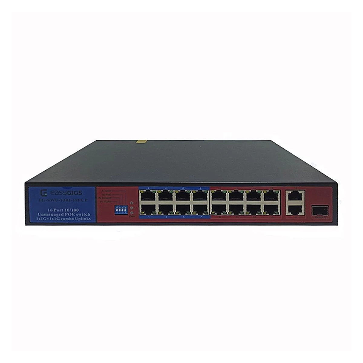 سوئیچ شبکه 16 پورت ایزیگیگز مدل EG-SWU-1381-19FCP سوئیچ شبکه 16 پورت ایزیگیگز مدل EG-SWU-1381-19FCP
