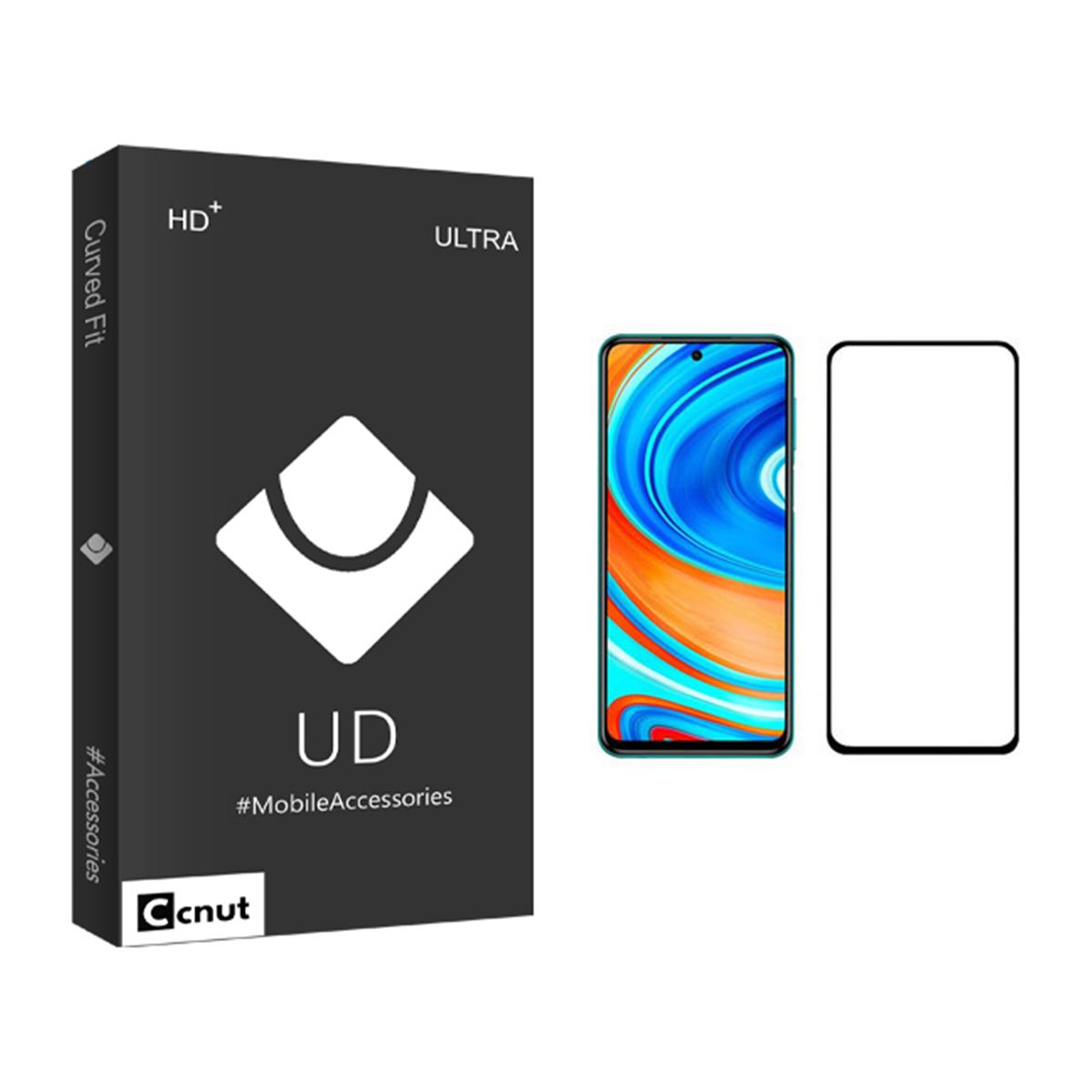 گلس گوشی شیائومی Redmi Note 9 Pro کوکونات مدل UD Black گلس گوشی شیائومی Redmi Note 9 Pro کوکونات مدل UD Black