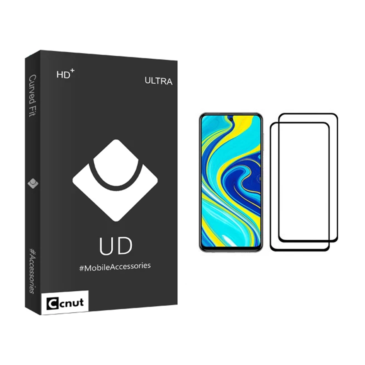 گلس گوشی شیائومی Redmi Note 9S کوکونات مدل UD Black بسته دو عددی گلس گوشی شیائومی Redmi Note 9S کوکونات مدل UD Black بسته دو عددی