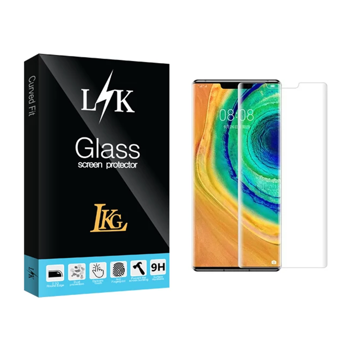 گلس گوشی هوآوی Mate 30 Pro ال کا جی مدل LKK UV  گلس گوشی هوآوی Mate 30 Pro ال کا جی مدل LKK UV