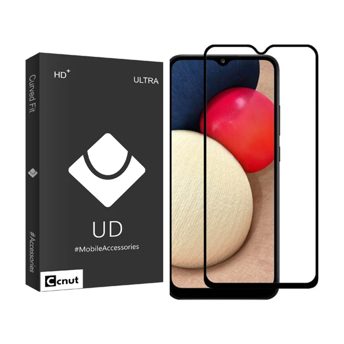 گلس گوشی سامسونگ Galaxy A02s کوکونات مدل UD Black گلس گوشی سامسونگ Galaxy A02s کوکونات مدل UD Black