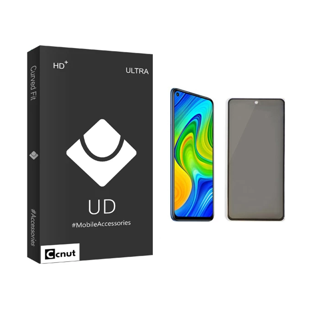 گلس گوشی حریم شخصی شیائومی Redmi Note 9s کوکونات مدل UD Black گلس گوشی حریم شخصی شیائومی Redmi Note 9s کوکونات مدل UD Black