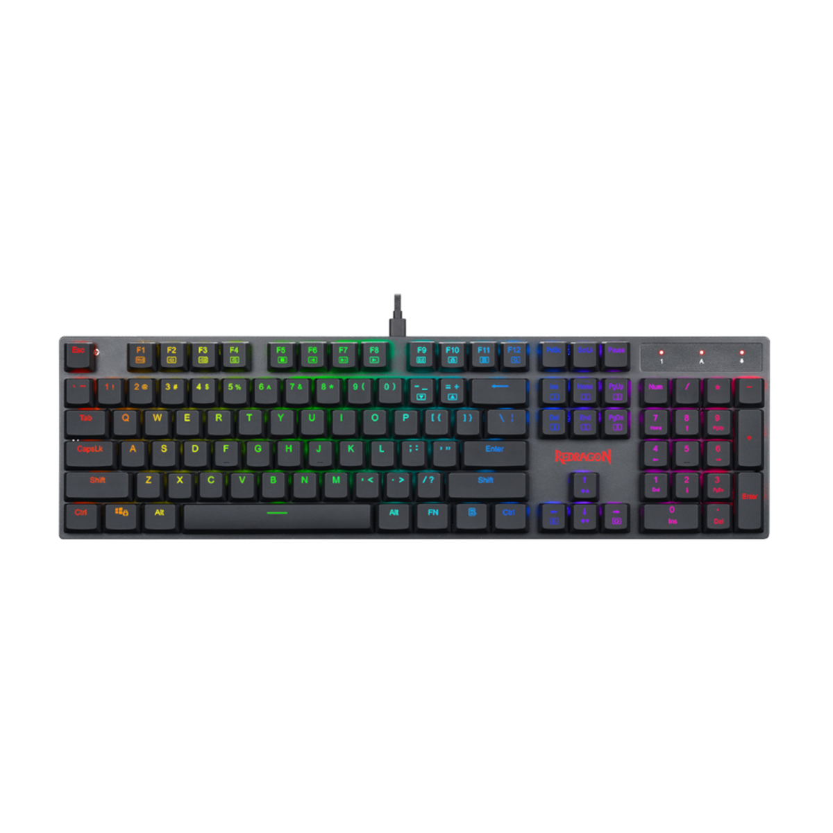 کیبورد گیمینگ ردراگون مدل K535 Apas سوئیچ آبی کیبورد گیمینگ ردراگون مدل K535 Apas سوئیچ آبی