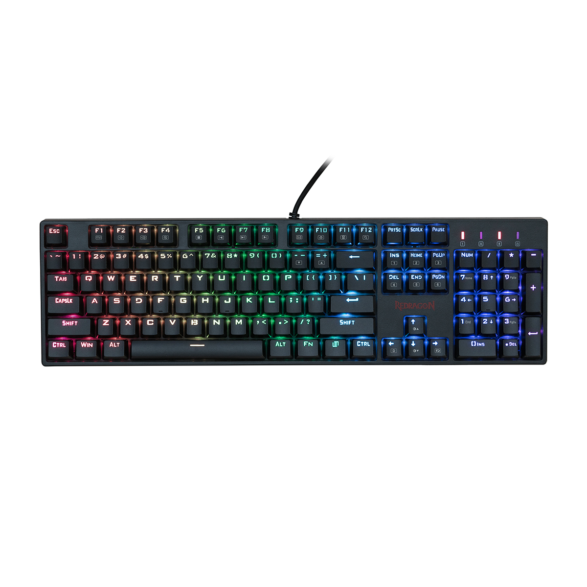کیبورد گیمینگ ردراگون مدل K582 Surara RGB سوئیچ قرمز