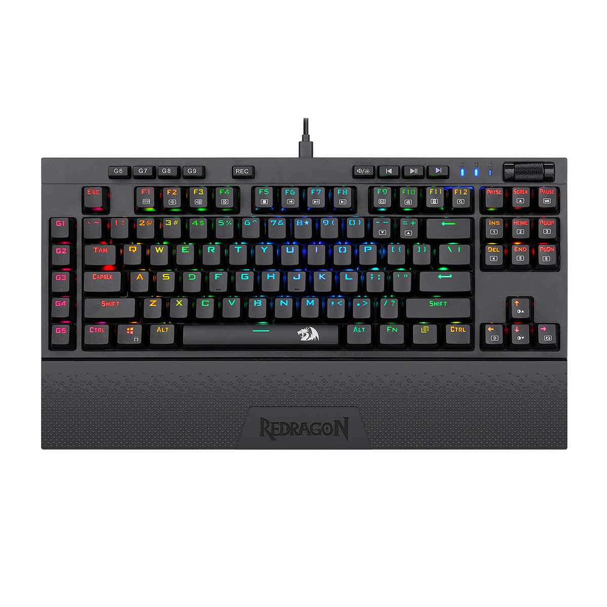 کیبورد گیمینگ ردراگون مدل Vishnu K596 RGB سوئیچ قرمز کیبورد گیمینگ ردراگون مدل Vishnu K596 RGB سوئیچ قرمز