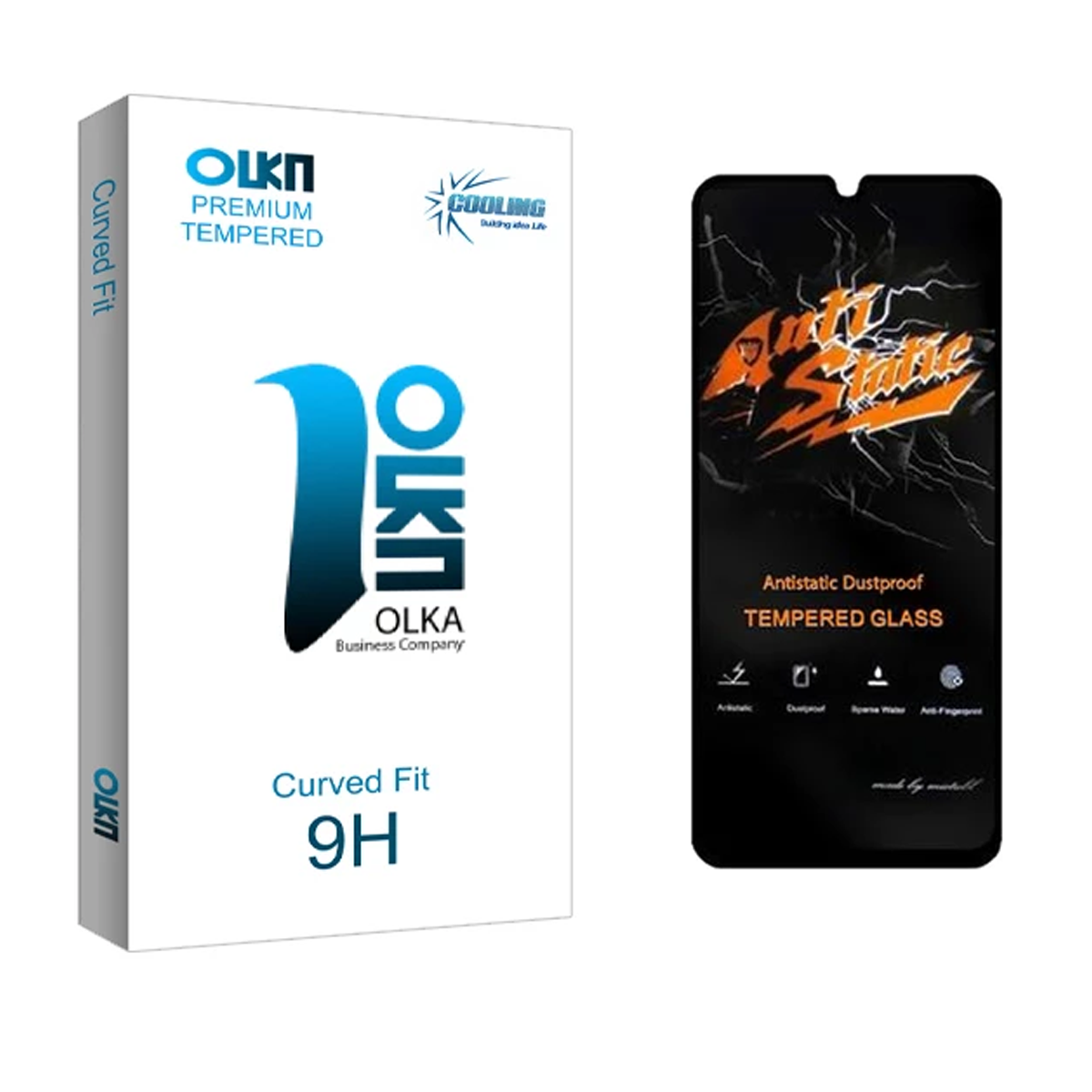 گلس گوشی پوکو C55 کولینگ مدل Olka Antistatic گلس گوشی پوکو C55 کولینگ مدل Olka Antistatic