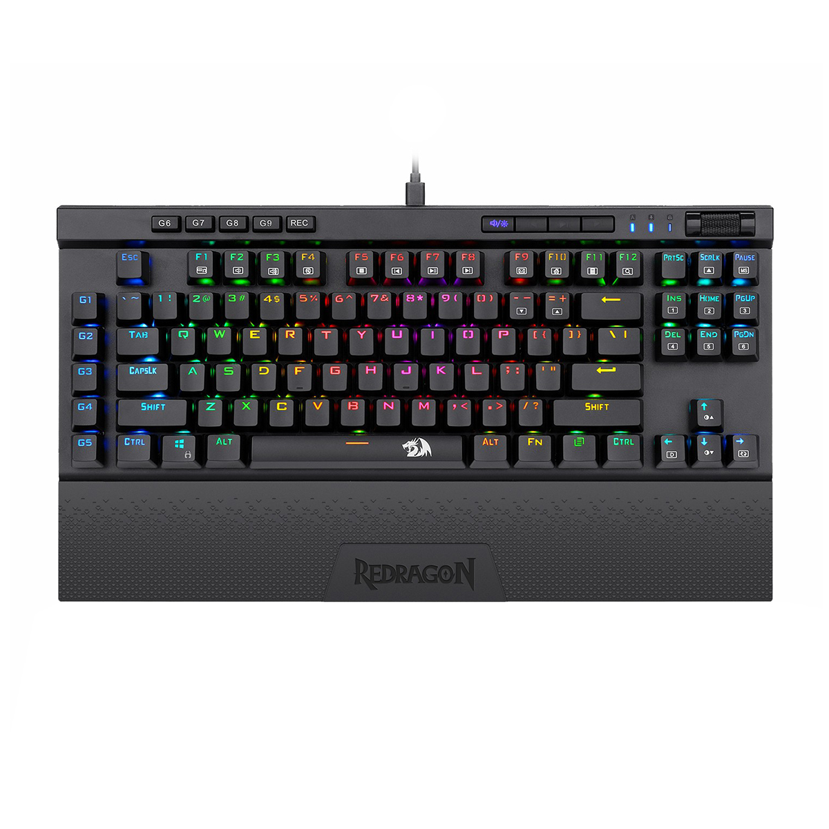 کیبورد گیمینگ ردراگون مدل Magic Wand K587 RGB سوئیچ آبی