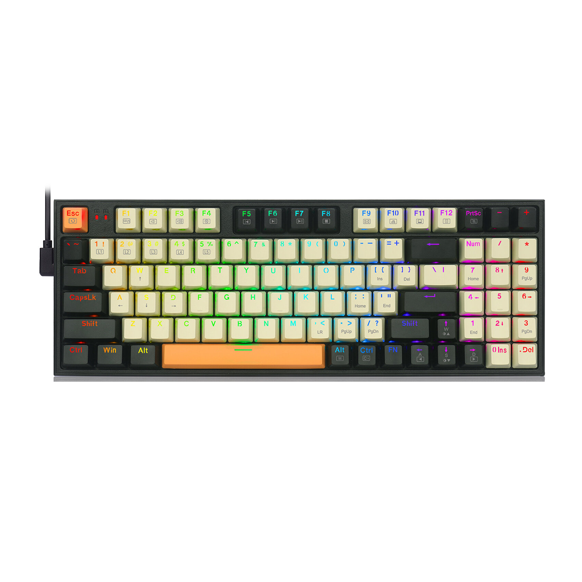 کیبورد گیمینگ ردراگون مدل Kitava K636 CLO RGB سوئیچ قرمز کیبورد گیمینگ ردراگون مدل Kitava K636 CLO RGB سوئیچ قرمز