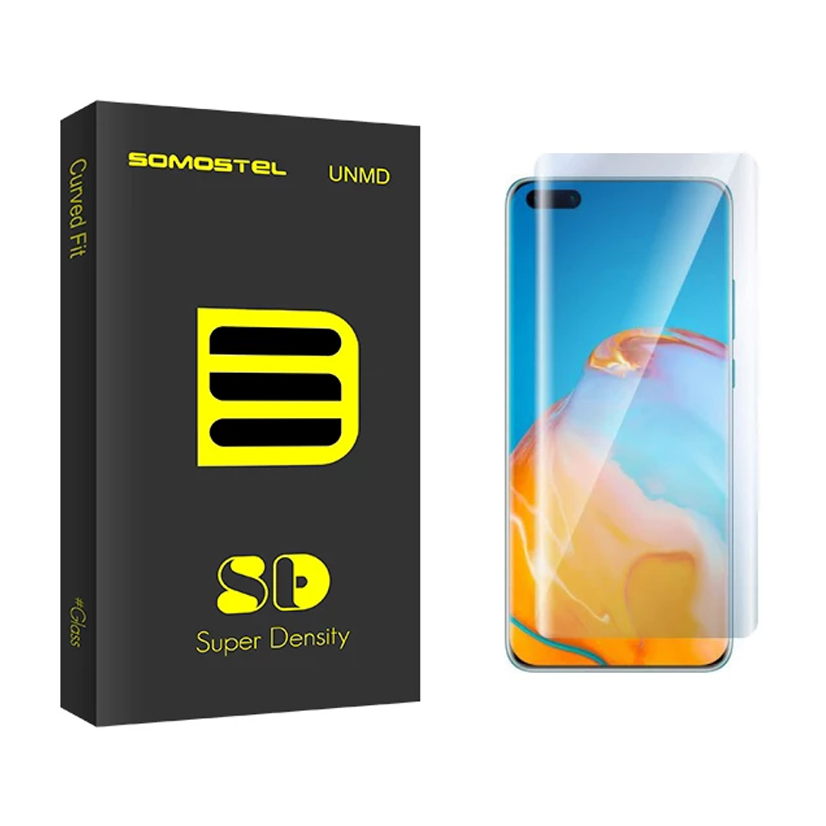 گلس گوشی هوآوی P40 Pro سوماستل مدل SD UV گلس گوشی هوآوی P40 Pro سوماستل مدل SD UV