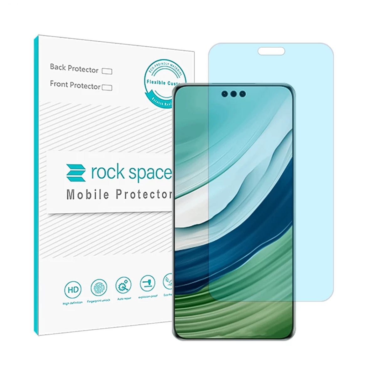 گلس گوشی هوآوی Mate 60 pro راک اسپیس مدل BLU گلس گوشی هوآوی Mate 60 pro راک اسپیس مدل BLU