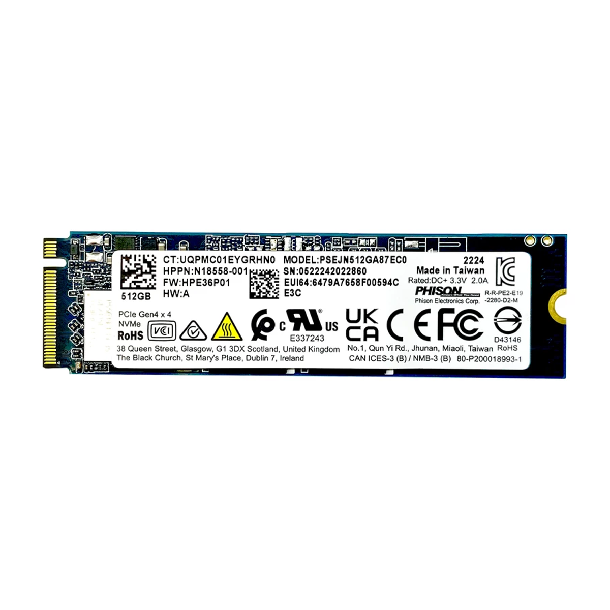 هارد اس اس دی اینترنال فیزون مدل PS5019-E19 PSEJN512GA87 ظرفیت 512 گیگابایت هارد اس اس دی اینترنال فیزون مدل PS5019-E19 PSEJN512GA87 ظرفیت 512 گیگابایت