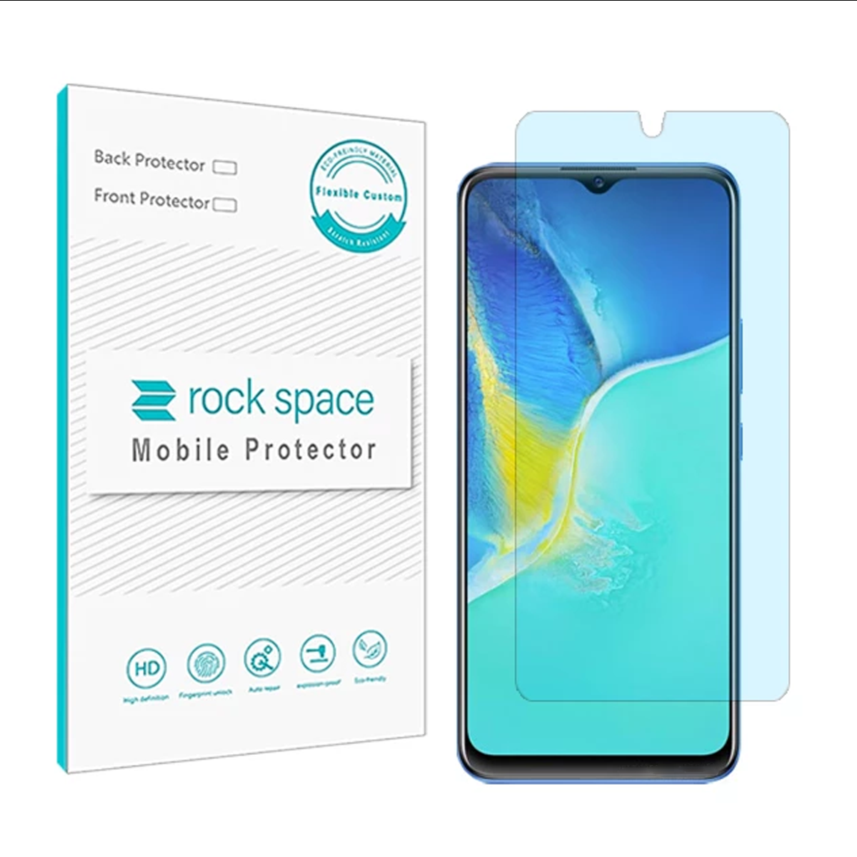 گلس گوشی ویوو Y01 راک اسپیس مدل BLU