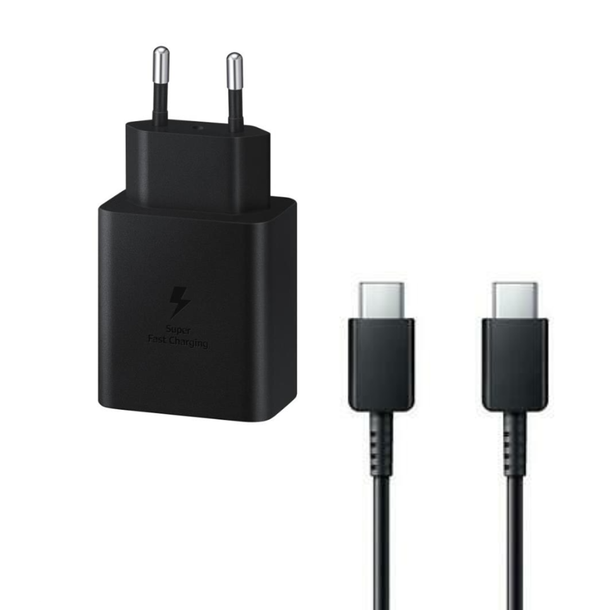 شارژر دیواری سامسونگ مدل EP-T4510 توان 45 وات همراه با کابل دو سر تایپ سی 1.8 متری - ویتنام شارژر دیواری سامسونگ مدل EP-T4510 توان 45 وات همراه با کابل دو سر تایپ سی 1.8 متری - ویتنام