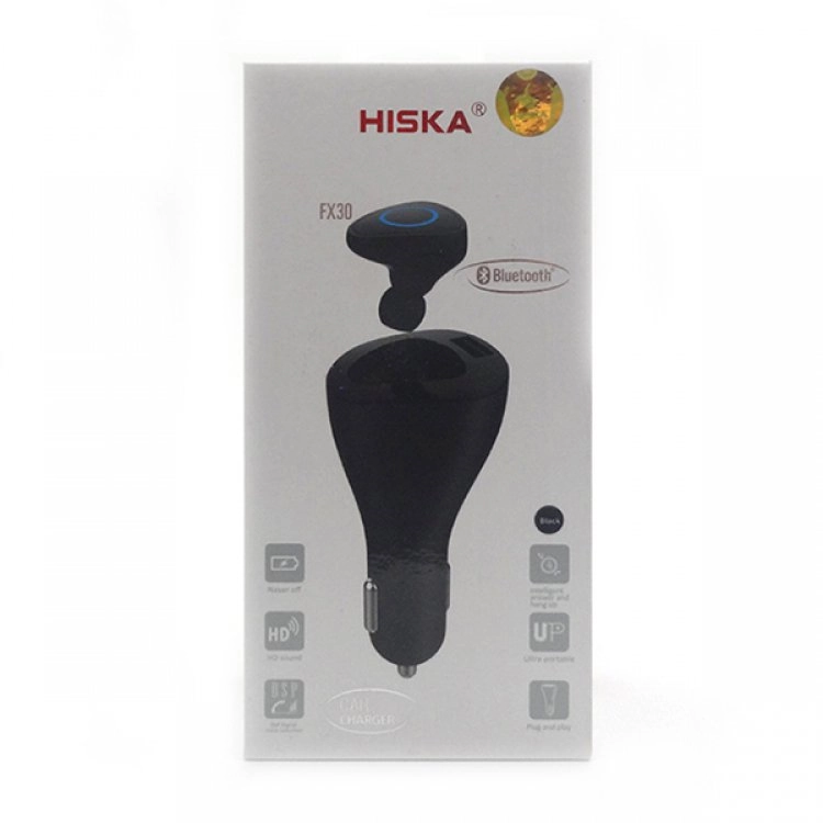 هندزفری بی سیم HISKA مدل FX30 به همراه شارژر فندکی هندزفری بی سیم HISKA مدل FX30 به همراه شارژر فندکی