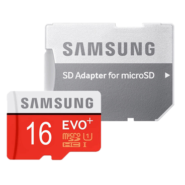 کارت حافظه microSDHC سامسونگ مدل Evo Plus کلاس 10 - ظرفیت 16 گیگابایت به همراه آداپتور SD کارت حافظه microSDHC سامسونگ مدل Evo Plus کلاس 10 - ظرفیت 16 گیگابایت به همراه آداپتور SD