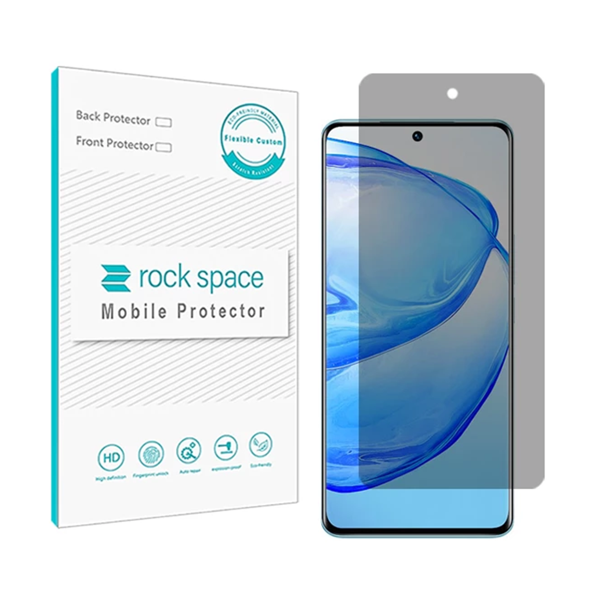 گلس حریم شخصی مات گوشی ویوو V25 Pro راک اسپیس مدل PRV  گلس حریم شخصی مات گوشی ویوو V25 Pro راک اسپیس مدل PRV