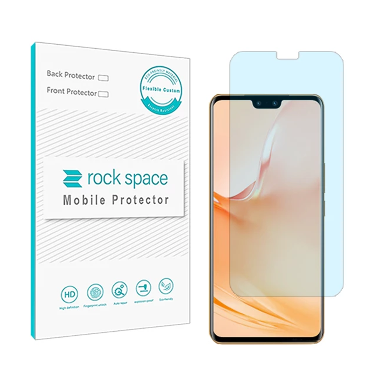گلس گوشی ویوو V23 Pro راک اسپیس مدل BLU  گلس گوشی ویوو V23 Pro راک اسپیس مدل BLU